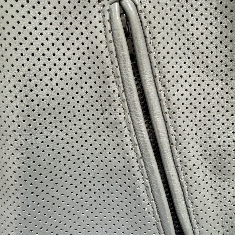Vanson Gray Leather Motorcycle Jacket - Picture 5 of 5